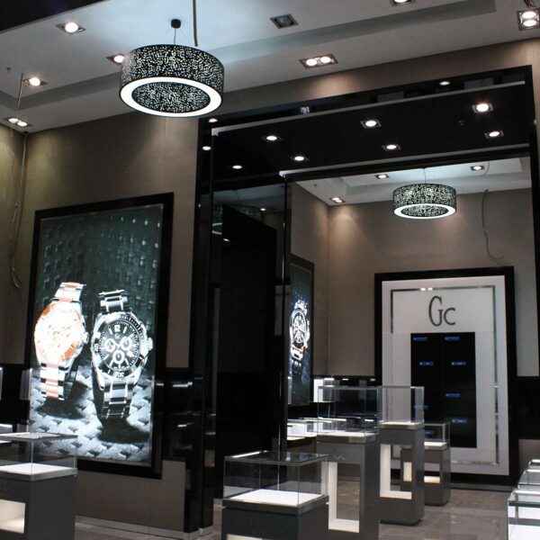 Lighting elements for store interiors